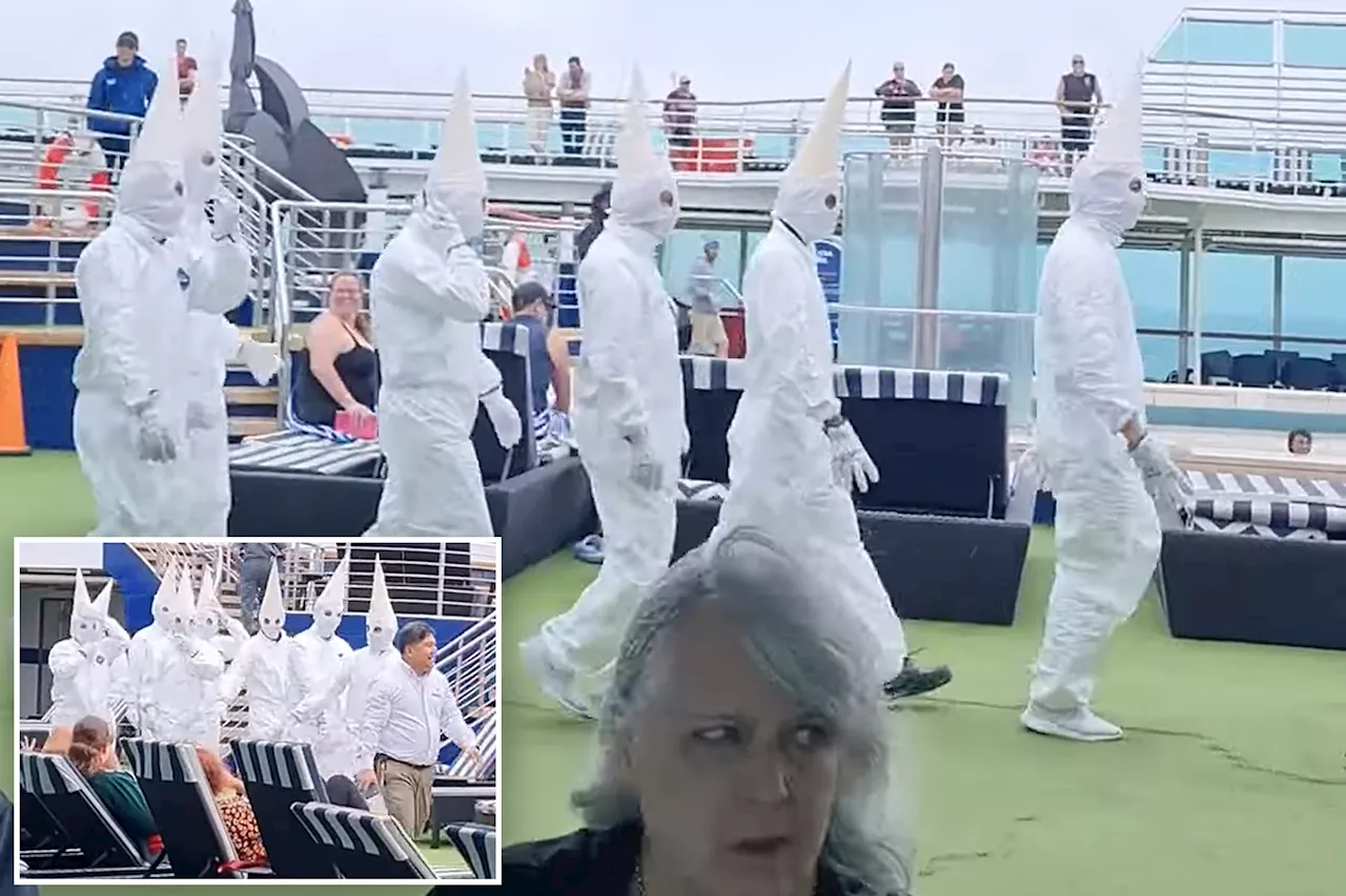 P&O Cruise Staff Dress Up as 'Upside Down Snow Cones' Mistakenly Resembling KKK Members