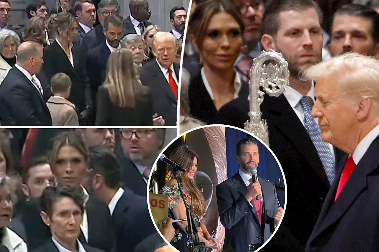 Donald Trump Jr. brings girlfriend Bettina Anderson to family church service after awkward pre-inauguration run-in with ex Kimberly Guilfoyle