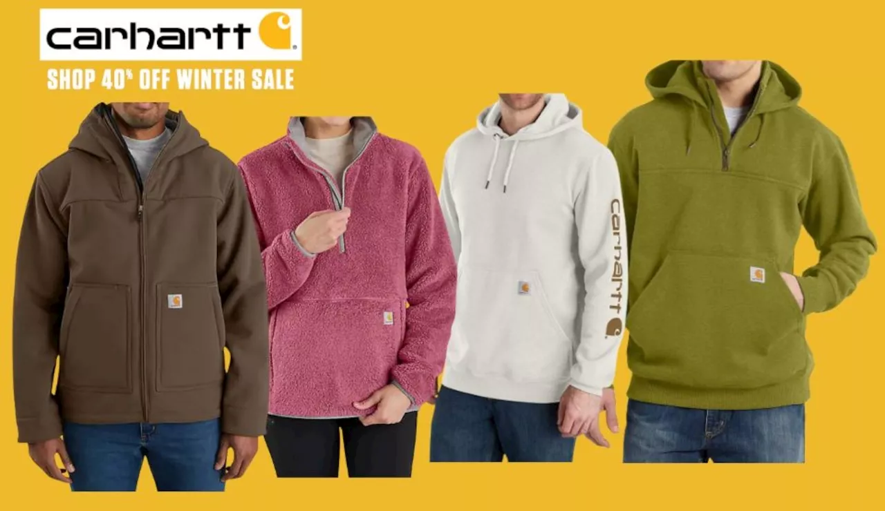 Carhartt is having a huge Winter Sale with hoodies less than $33