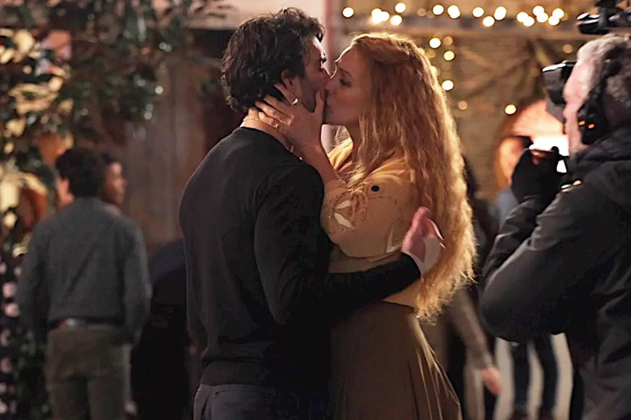 Video Shows Blake Lively and Justin Baldoni Filming Romantic Scene