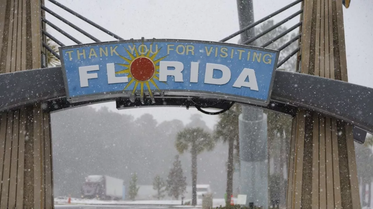 Tormenta gélida provoca inusual nevada en Florida, Houston y Nueva Orleans (Video)