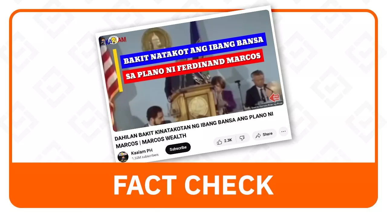 FACT CHECK: No plan for ‘Asian dollar’ backed by Marcos gold