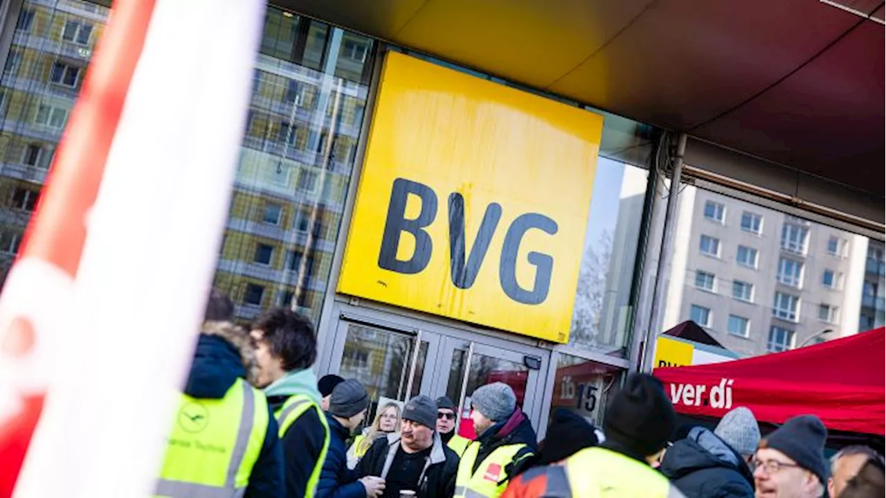 Verdi ruft für Montag zu ganztägigem Warnstreik bei BVG auf