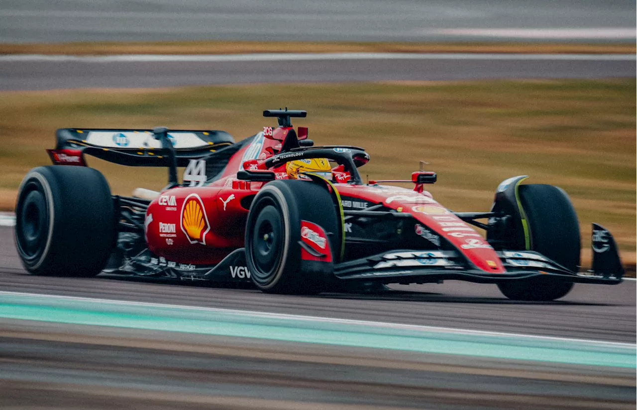 Lewis Hamilton Drives First Ferrari F1 Laps