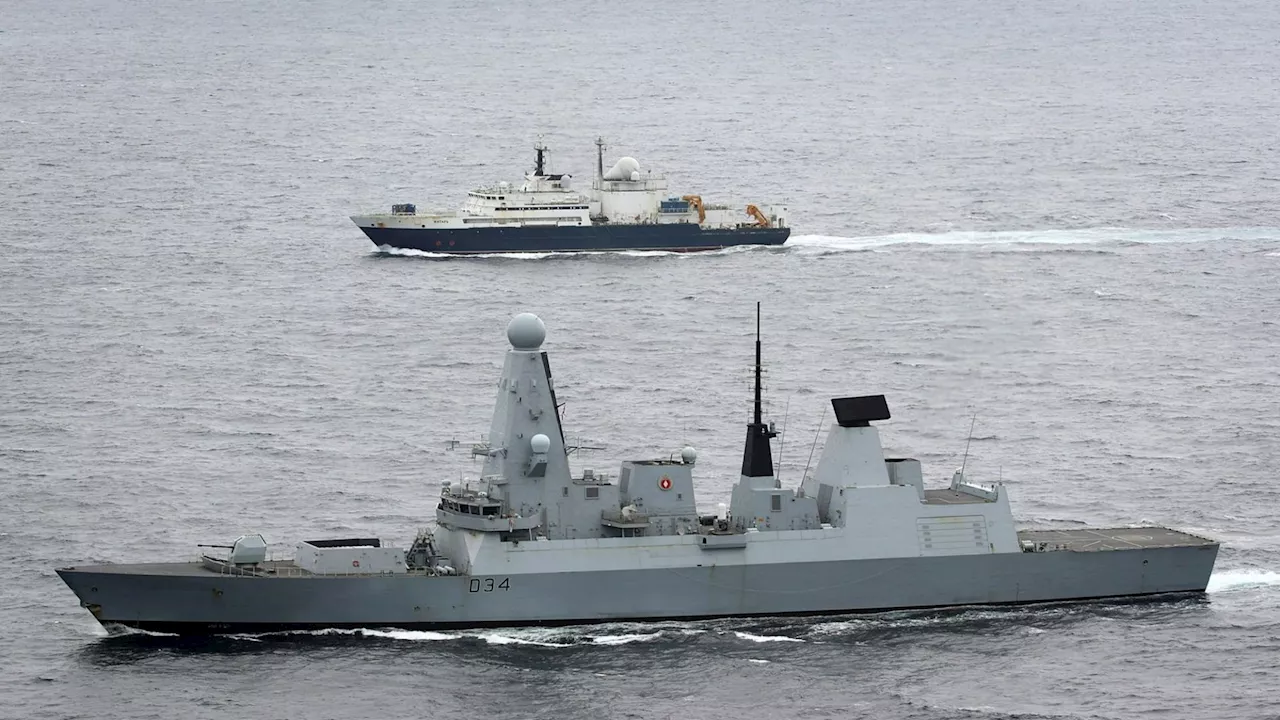 Royal Navy Fends Off Russian Spy Ship in English Channel Amid Sabotage Fears