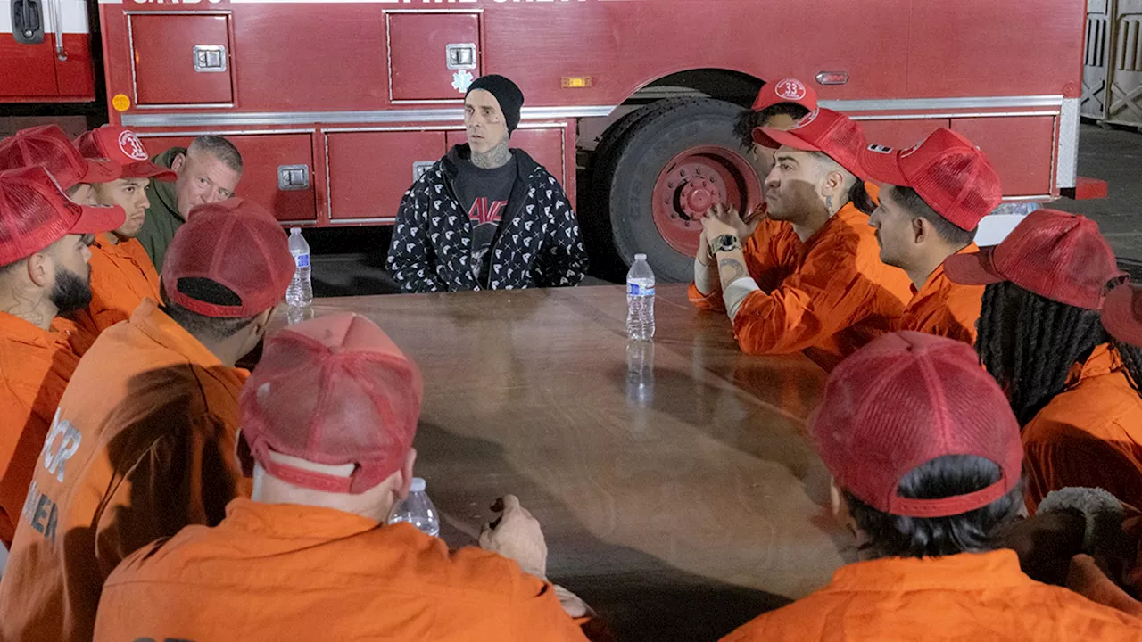 Travis Scott Visits Inmate Firefighters Battling LA Wildfires