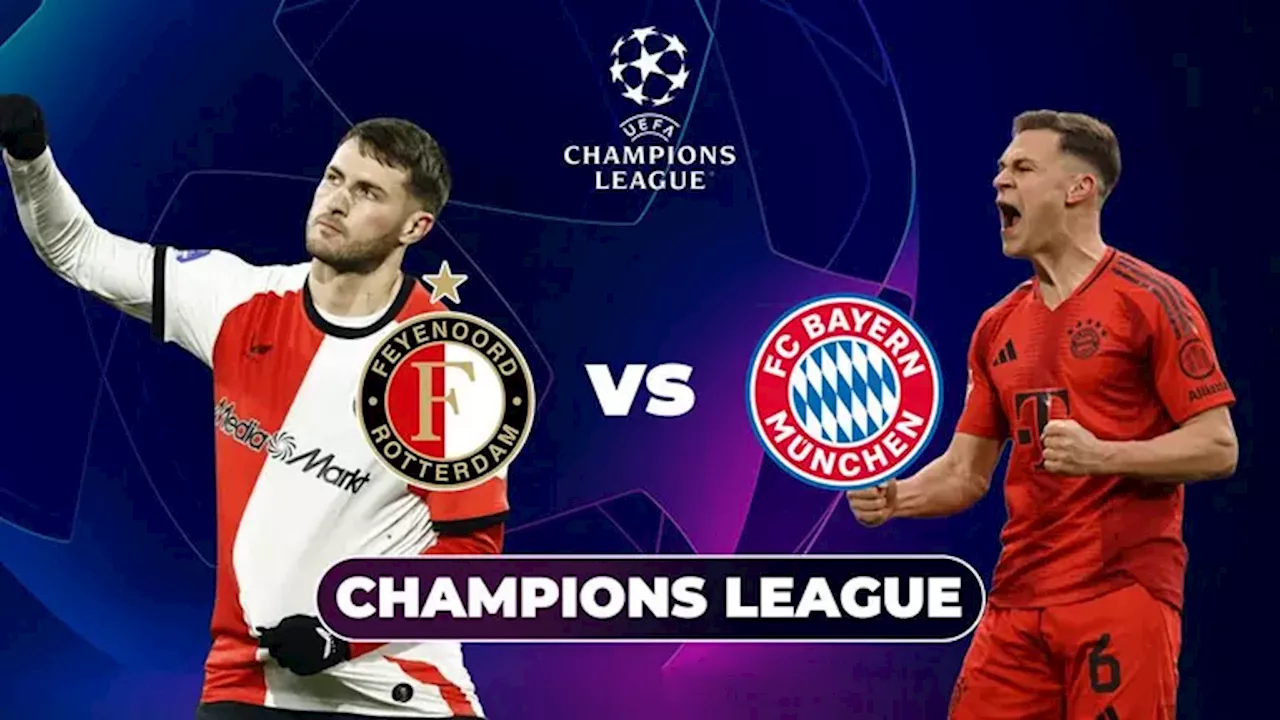 Feyenoord vs. Bayern Múnich: Horario y dónde ver partido Champions League