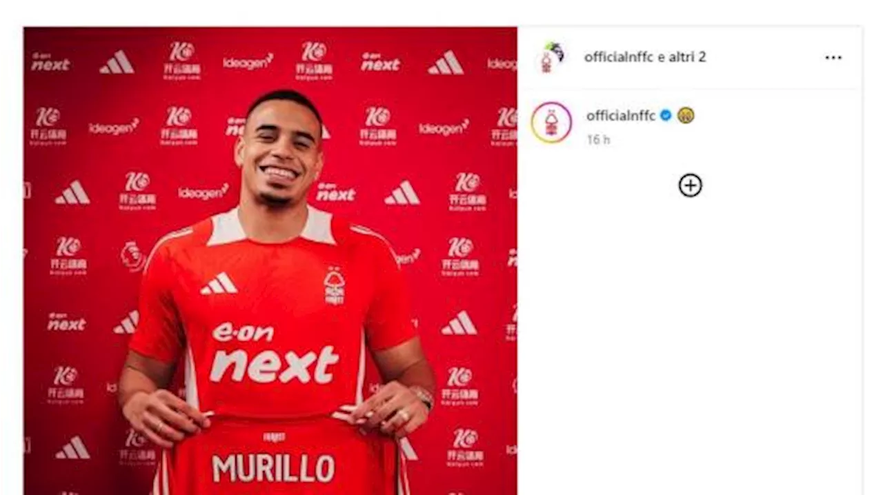 Nottingham Forest rinnova Murillo fino al 2029