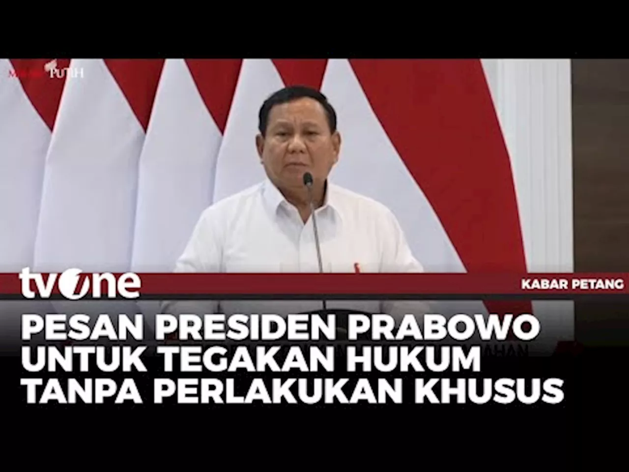 Prabowo Tegaskan Tidak Ada Perlakuan Khusus bagi Perusahaan