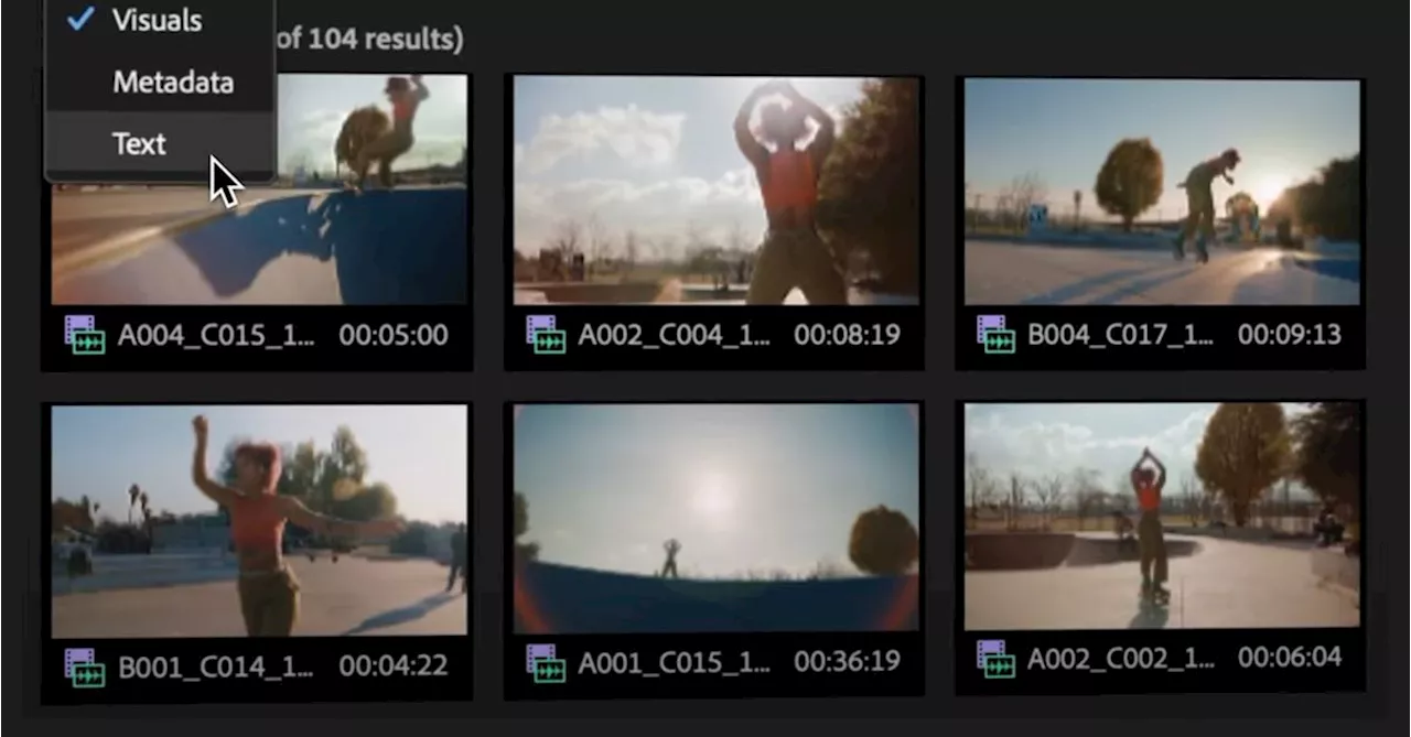 Premiere Pro Gets AI-Powered Search and Other Time-Saving Updates