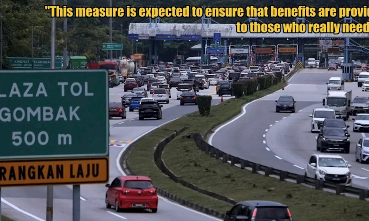 Targeted Toll Relief for B40 and M40 Groups in Malaysia