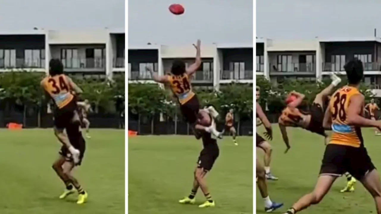 Hawthorn young gun Nick Watson stuns AFL world with pre-season mark of the year