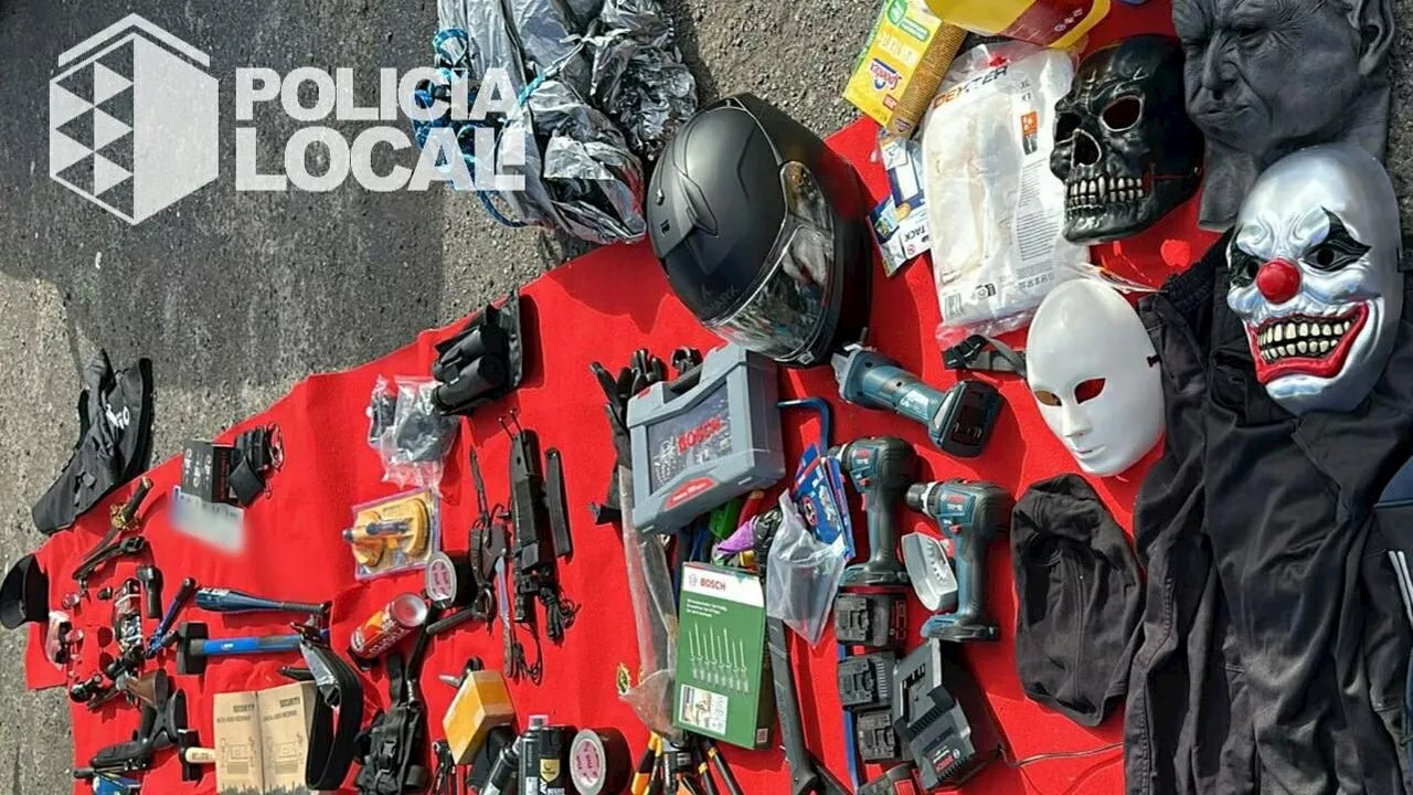 Policia Intercepta a Hombre con Armas, Medicamentos y Material Policial