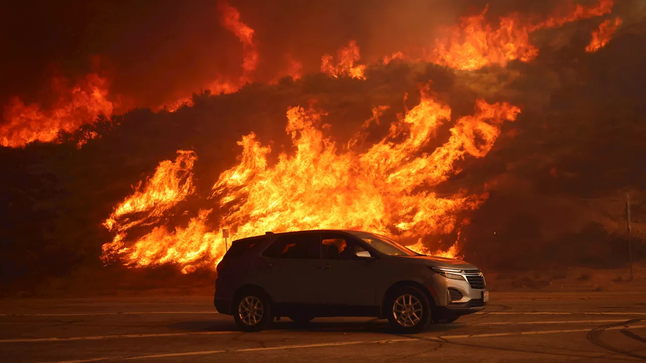 Hughes Fire breaks out near Castaic Lake as strong winds, dry conditions linger across SoCal