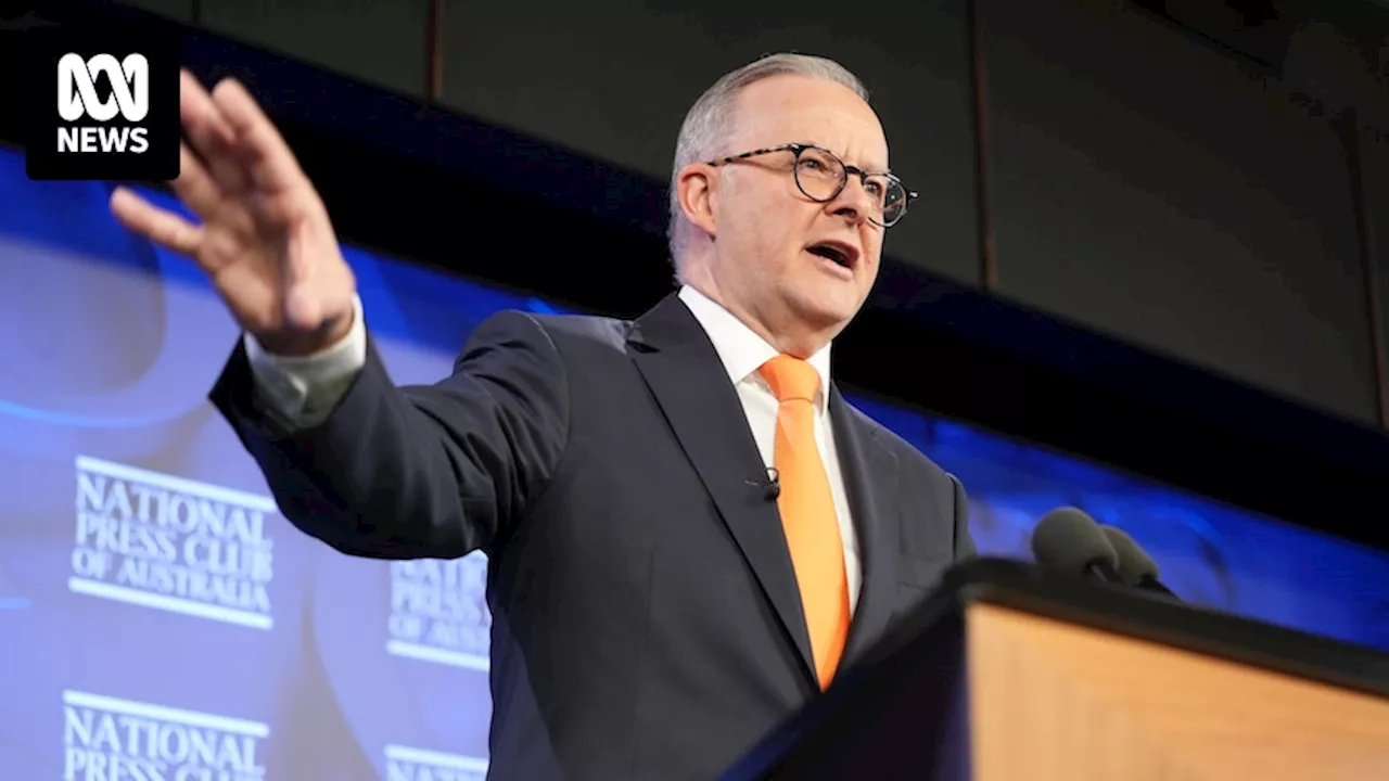 Albanese to announce $10,000 cash for apprentices who build homes in National Press Club election pitch