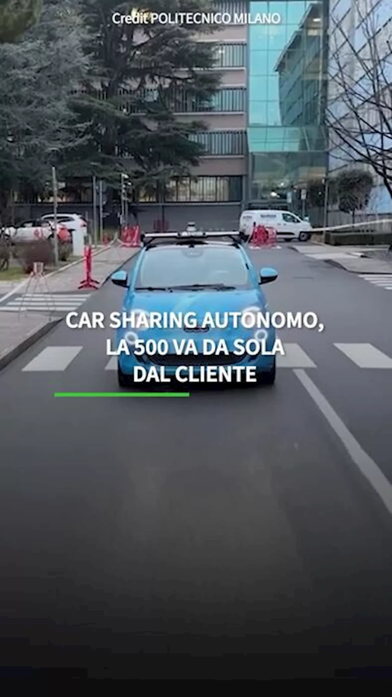 La 500 va da sola dal cliente, ecco il carsharing autonomo