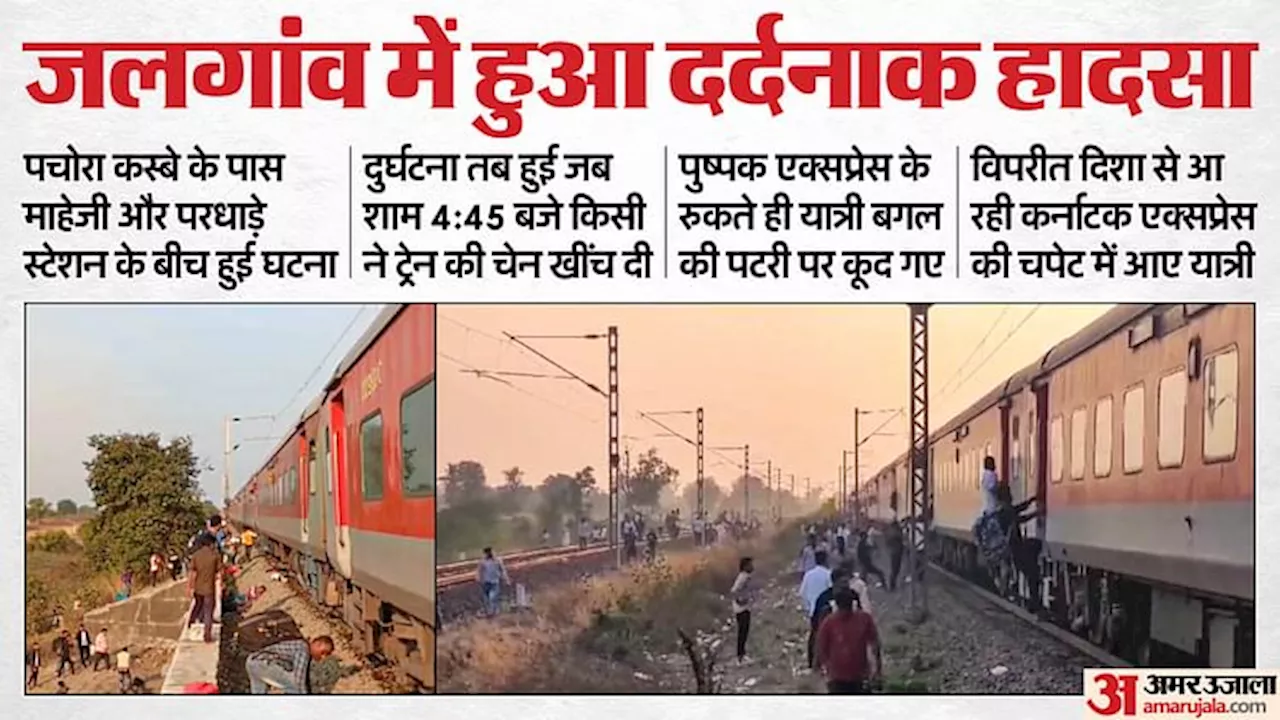 Train Accident: 'पुष्पक एक्सप्रेस के पहियों में चिंगारी देख यात्रियों ने खींची चेन', प्रत्यक्षदर्शी का दावा