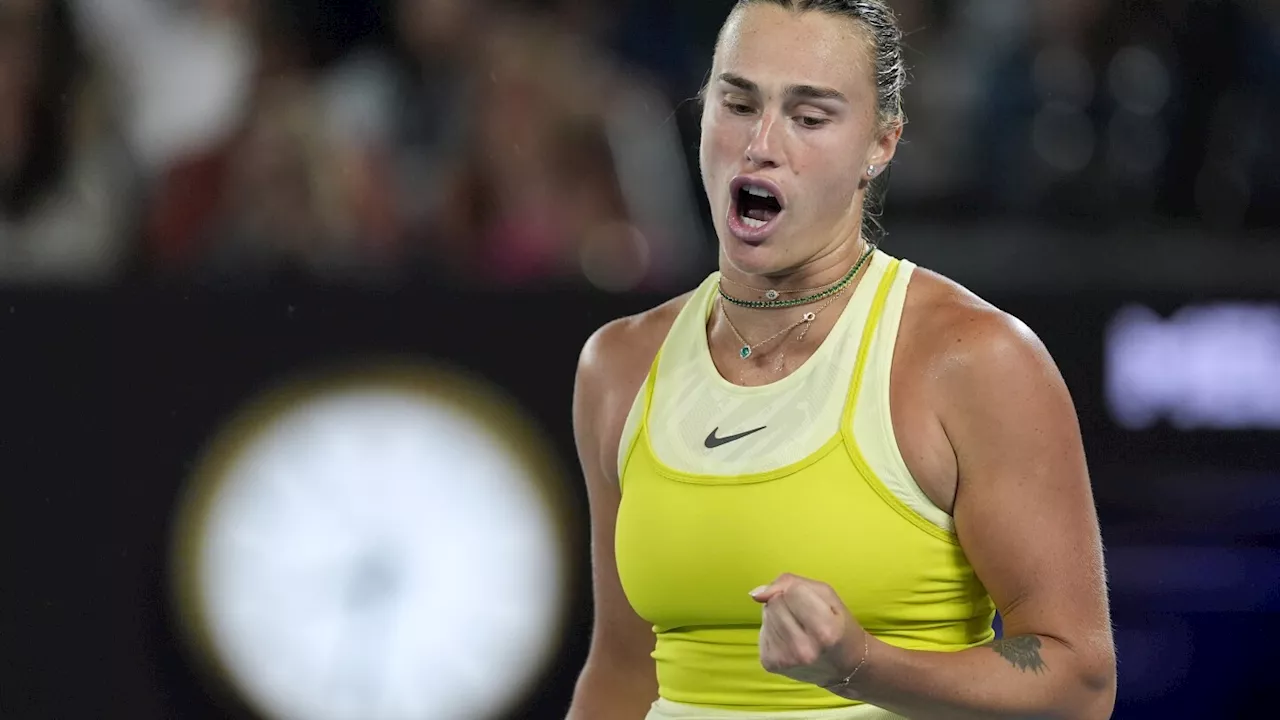 Sabalenka beats Badosa to reach third Australian Open final