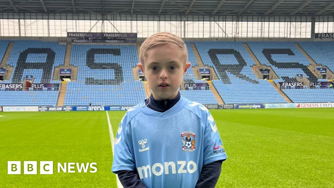 Boy with Down's syndrome spends day as Coventry City mascot