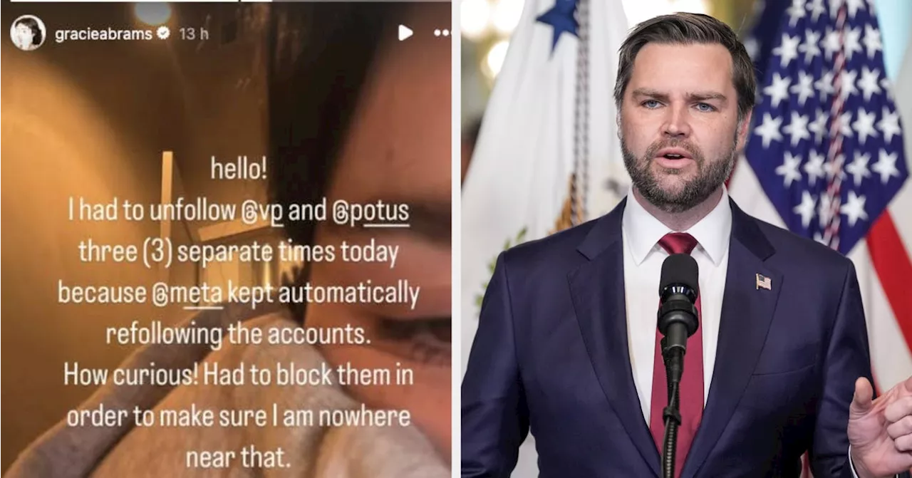 Demi Lovato and Gracie Abrams Expose Instagram's Automatic Re-Following of JD Vance