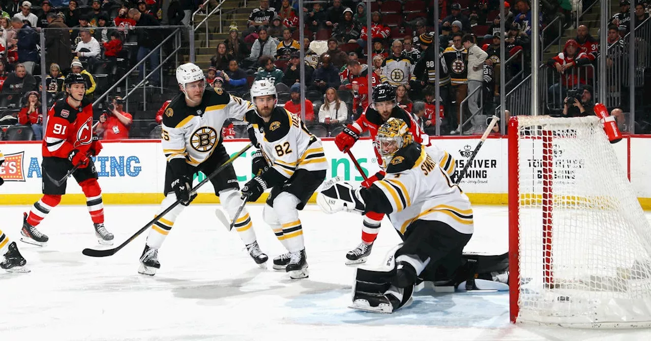 Mercer scores 2 as Devils beat Bruins to snap four-game skid