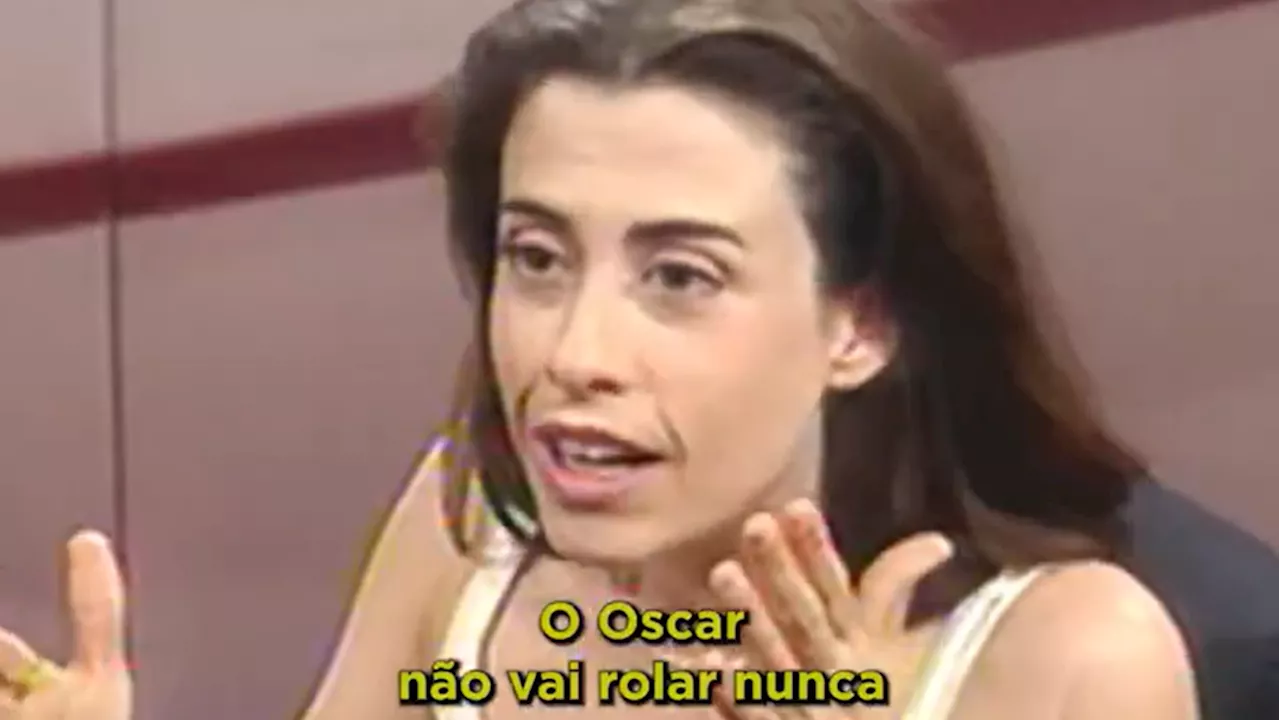 Fernanda Torres, indicação ao Oscar, resgata antigo vídeo e declara: 'O Oscar não vai rolar nunca'