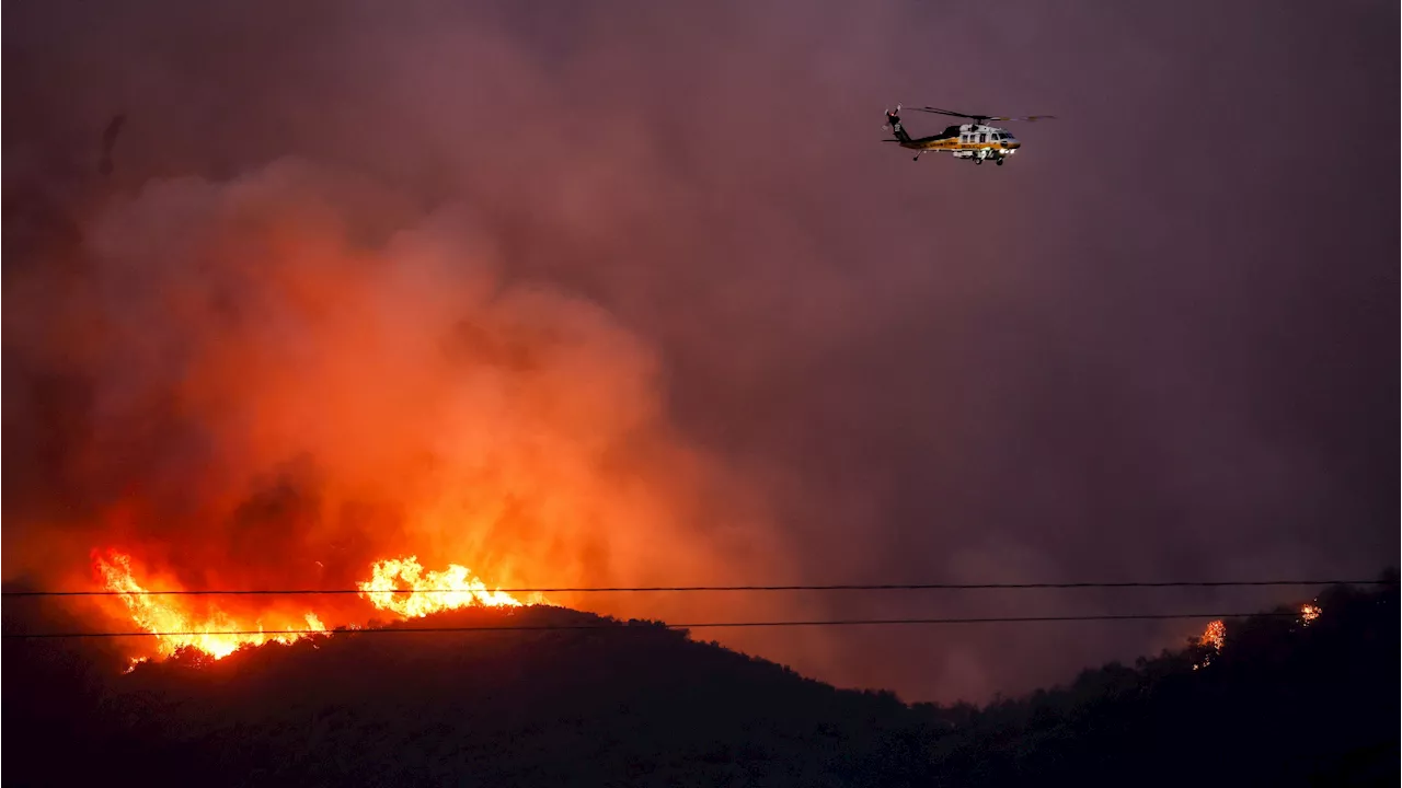 Novo incêndio florestal queima perto do bairro de Bel-Air, em Los Angeles