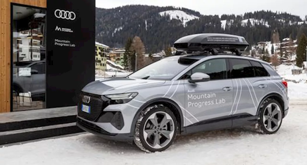 Mountain Progress Lab, a Madonna di Campiglio le Audi Q4 e-tron misurano il tasso di inquinamento