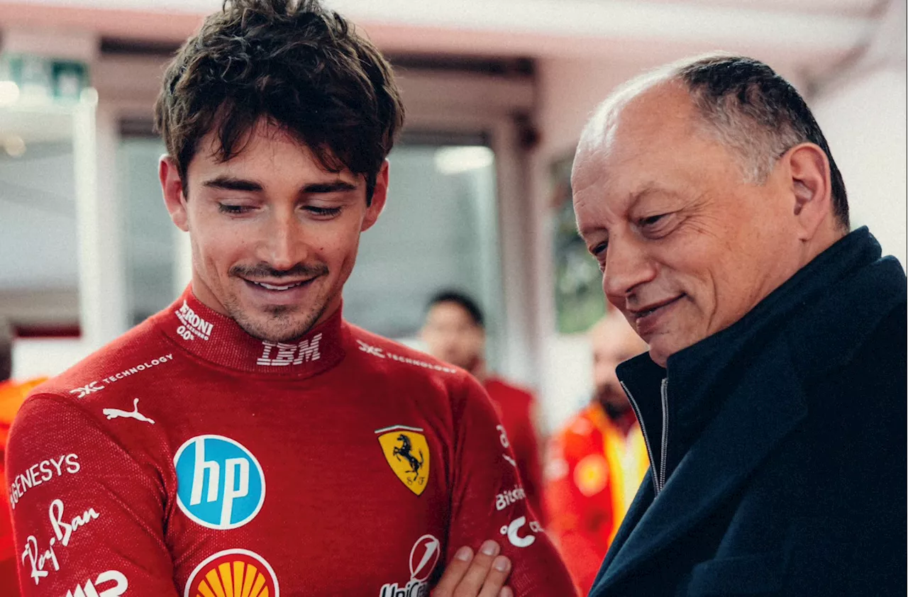 Charles Leclerc's verdict on Lewis Hamilton's first Ferrari test