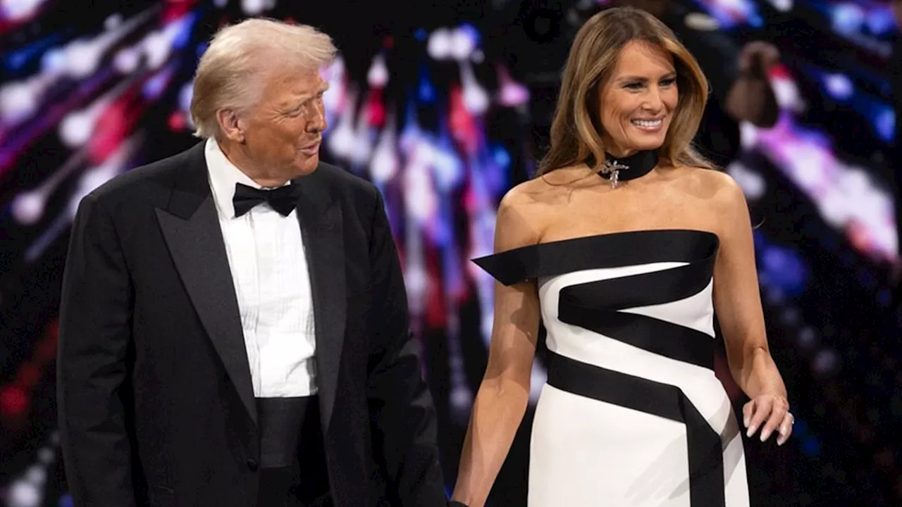 Melania Trump Wears Updated Liberty Ball Gown, Signaling Her Return as First Lady