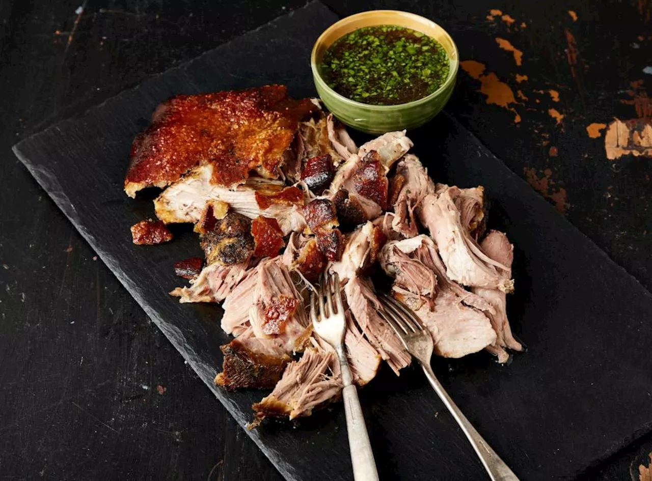 Recipe: This Puerto Rican pork roast boasts tender meat and crackling, crisp skin