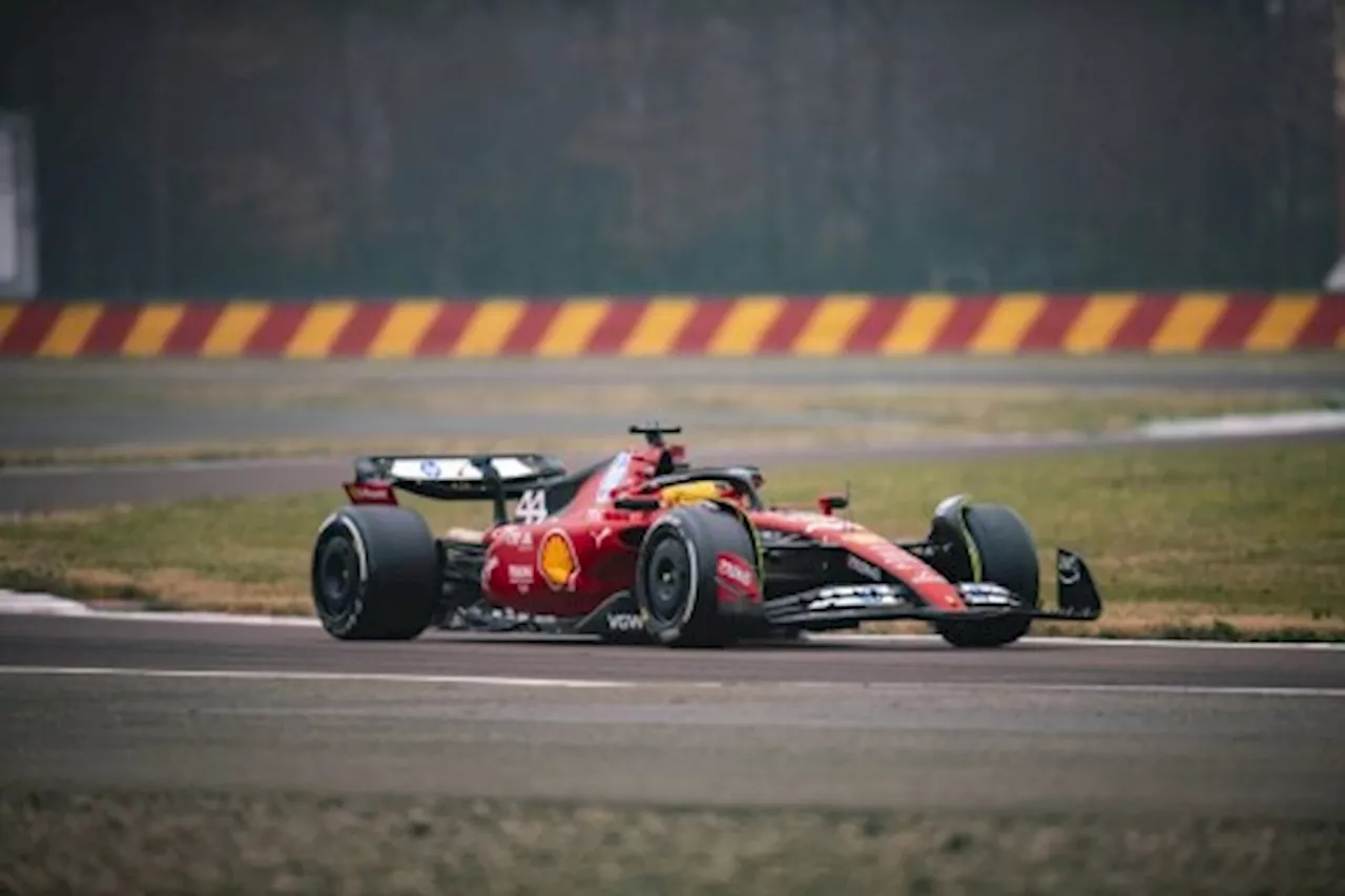 Hamilton Experiences 'One of the Best Feelings' Driving Ferrari for the First Time