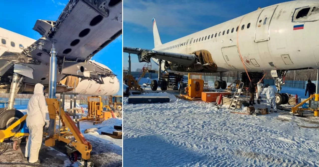 Ural Airlines demontiert Airbus A320 nach Notlandung im Weizenfeld