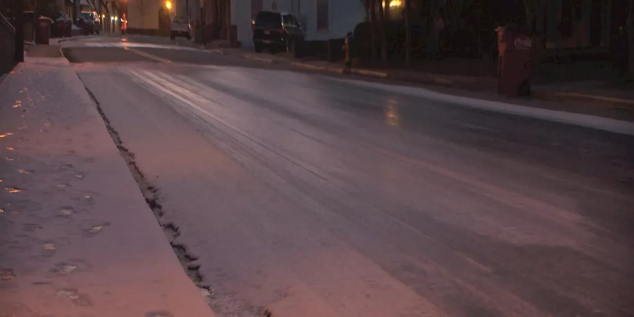 Black ice forming after historic snowfall, authorities warn travelers