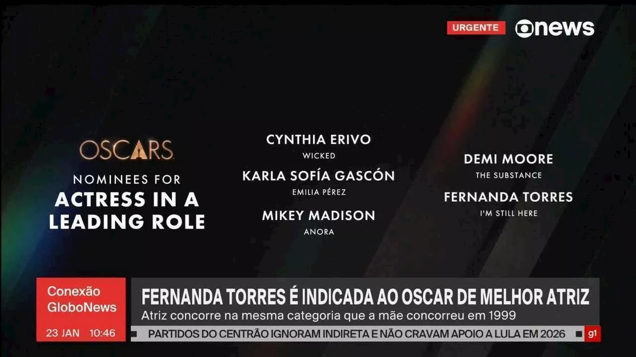 Fernanda Torres Concorre ao Oscar, 26 Anos Depois da Indicação de Fernanda Montenegro