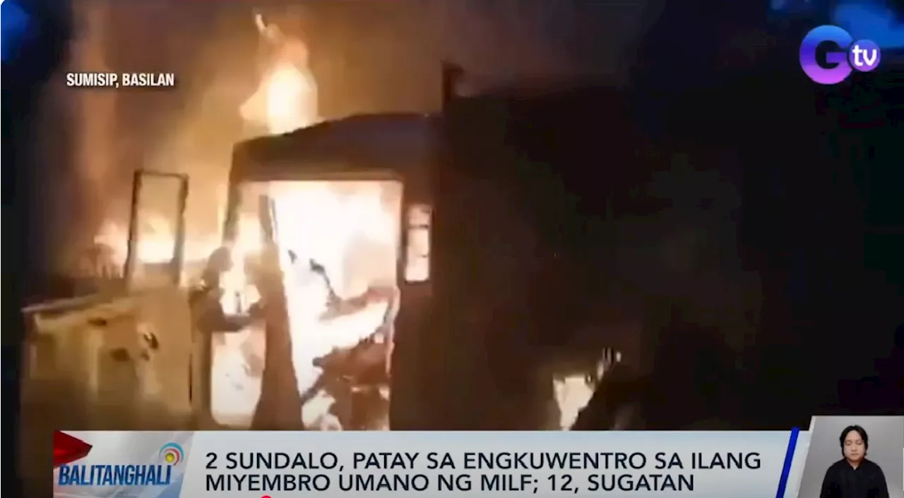 2 sundalo, patay nang makaengkuwentro ang mga hininalang kasapi ng MILF sa Basilan