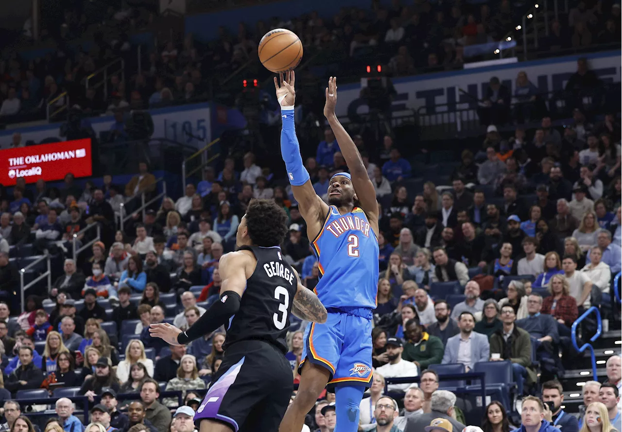 NBA: Shai Gilgeous-Alexander explodes for 54 points as Thunder beat Jazz