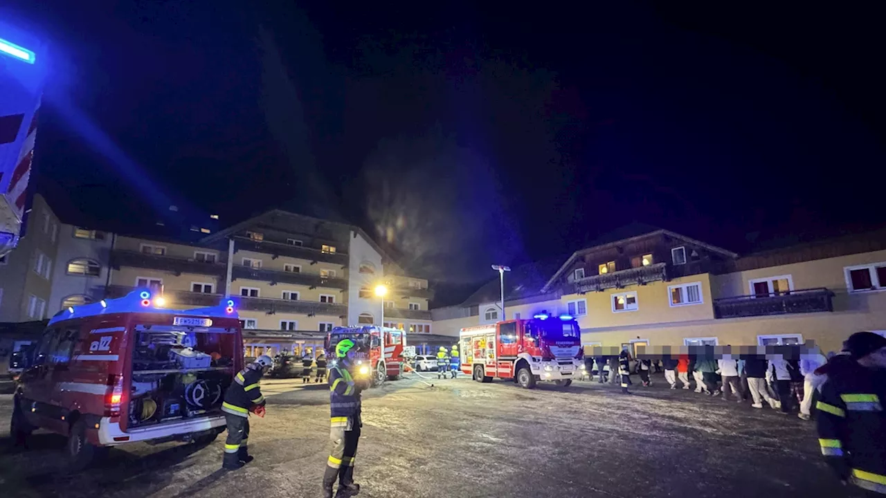 Großeinsatz im Bezirk Hermagor - Saunabrand in Sporthotel