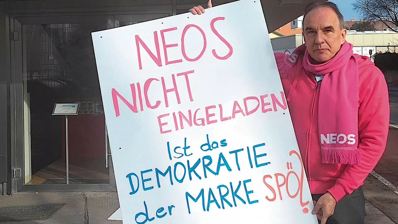  NEOS-Mann sauer: 'Bei Diskussion nicht eingeladen'