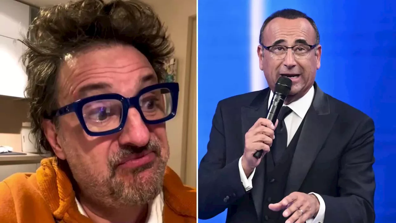 Pieraccioni 'deluso' da Carlo Conti: «Amici, amici e poi a Sanremo porta Clerici e Gerry Scotti»