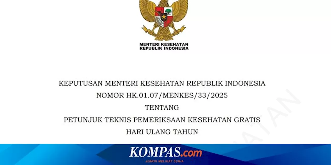 Mulai Februari 2025, Berikut Petunjuk Teknis Pemeriksaan Kesehatan Gratis