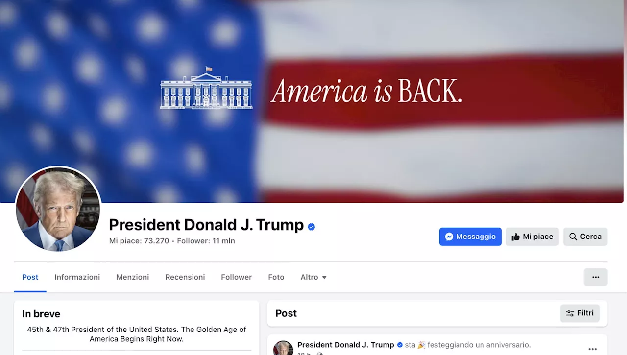 Problemi tecnici su Facebook e Instagram: Gli utenti continuano a seguire gli account di Trump