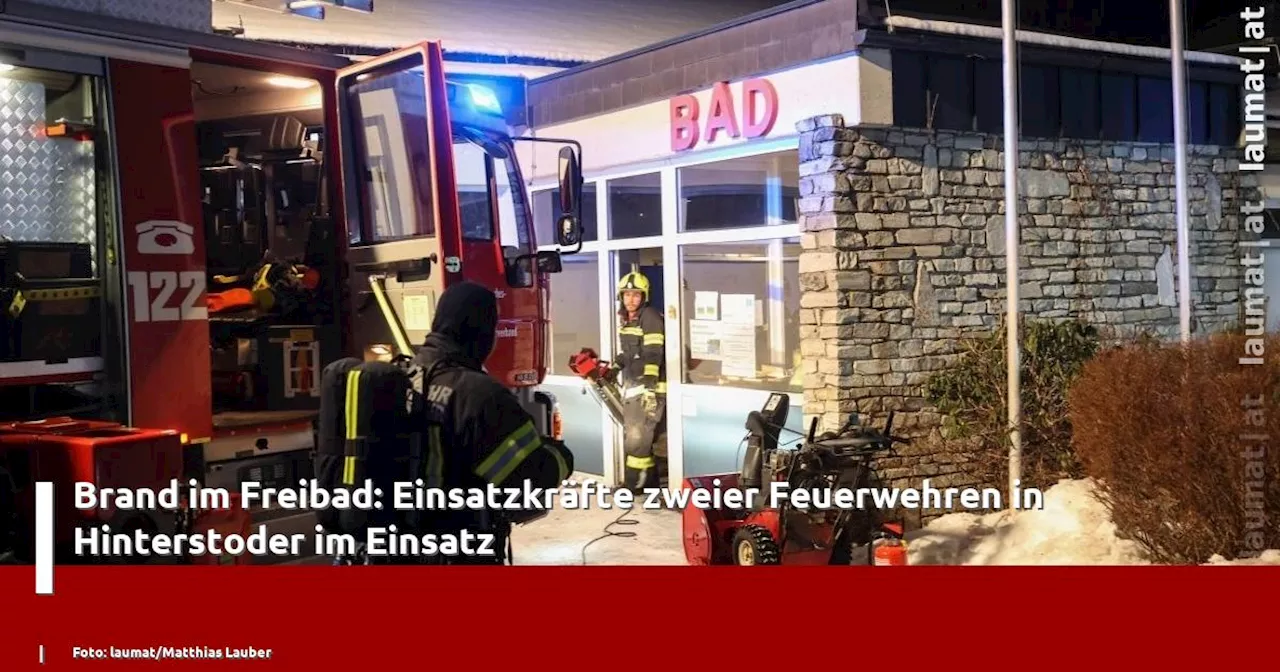 Brand im Freibad Hinterstoder