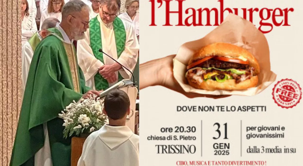 Hamburger gratis in chiesa per attirare i ragazzi, scoppia la polemica ma il vescovo risponde: «Gesù approvere