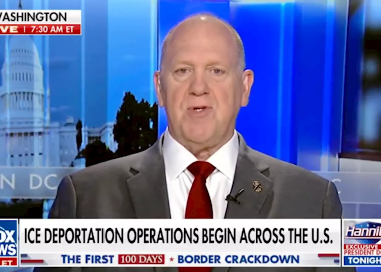 Border Czar Tom Homan: ICE Arrested 308 Criminal Illegal Aliens in 24 Hours