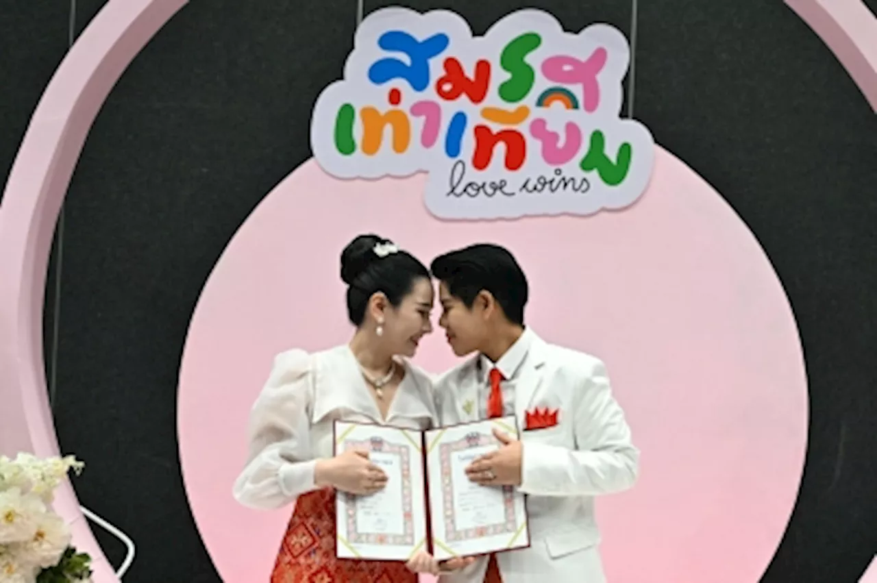 Hundreds to wed today as Thai same-sex marriage law now in force