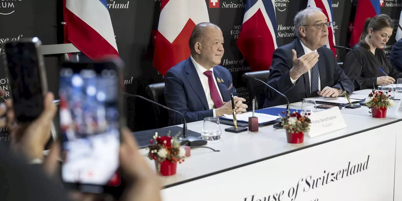 Schweiz unterzeichnet in Davos Freihandelsabkommen mit Thailand