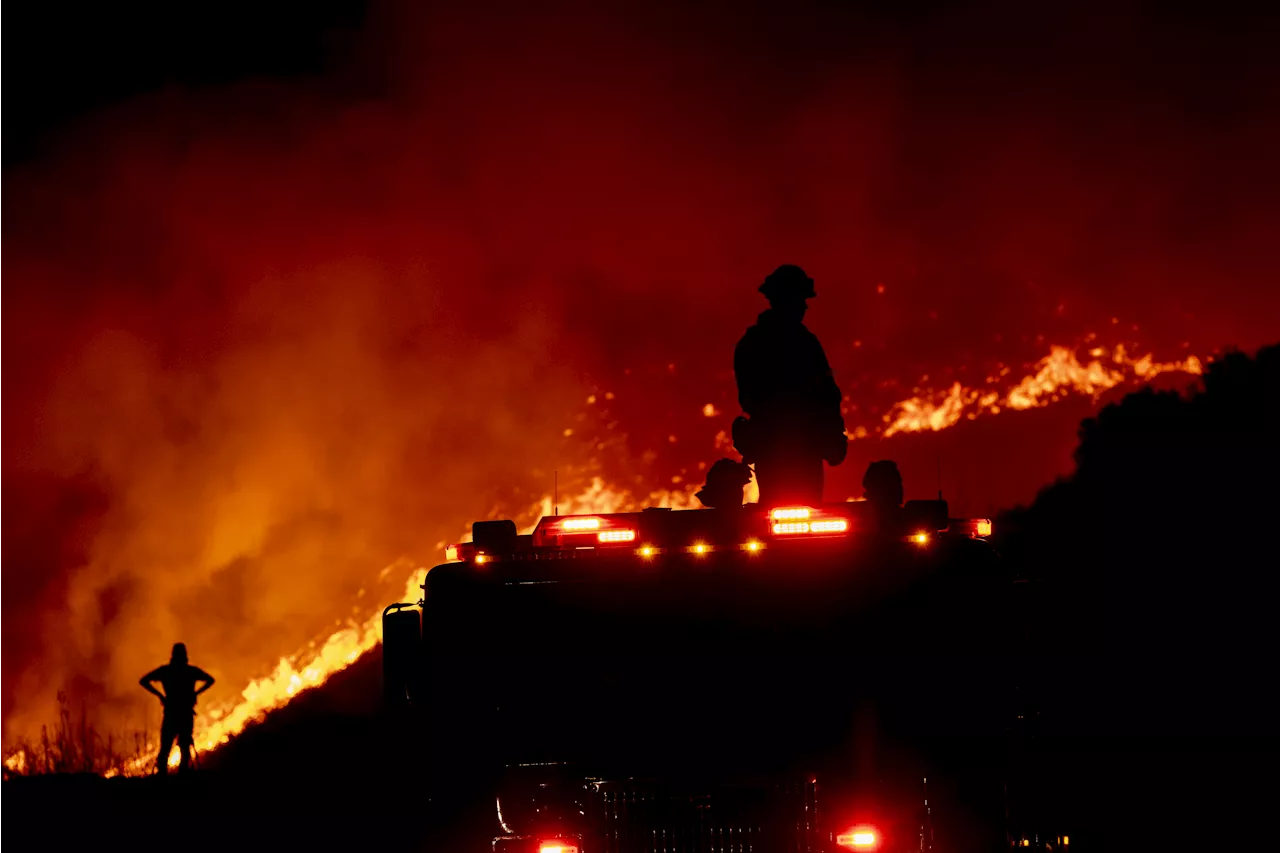 Hughes Fire Blazes Near Castaic Lake, Officials Brace for Potential Rain and Mudflows