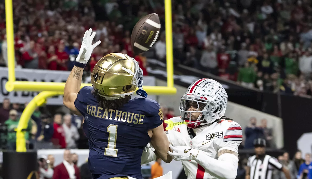 Ohio State-Notre Dame CFP championship viewership drops 12% from last year