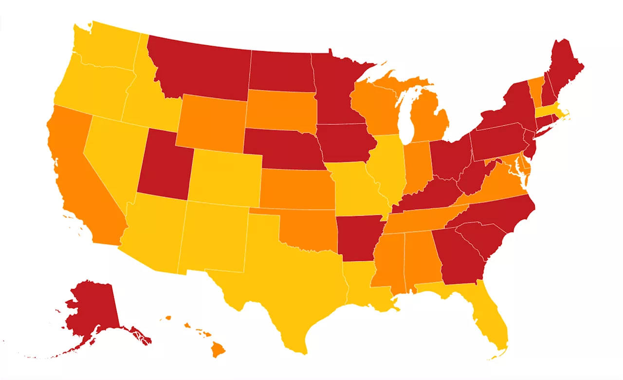 Map Shows 5 Most and Least Affordable States